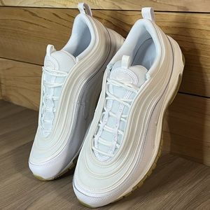 New Nike Air Max 97 Mens size 11 Shoes DJ2740-100 Running White/White/gum sole